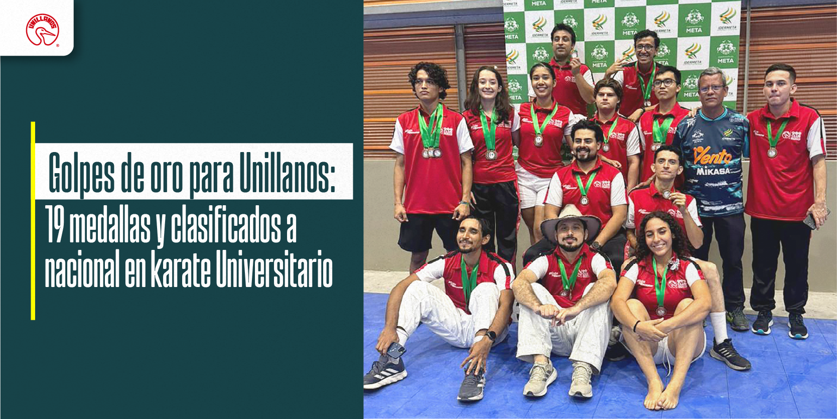 Golpes de oro para Unillanos: 19 medallas y clasificación nacional en karate universitario