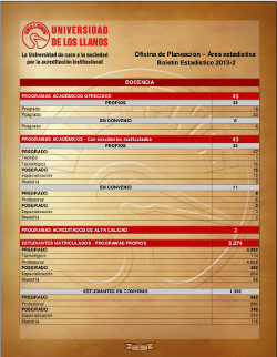 Boletín Estadístico 2018-2