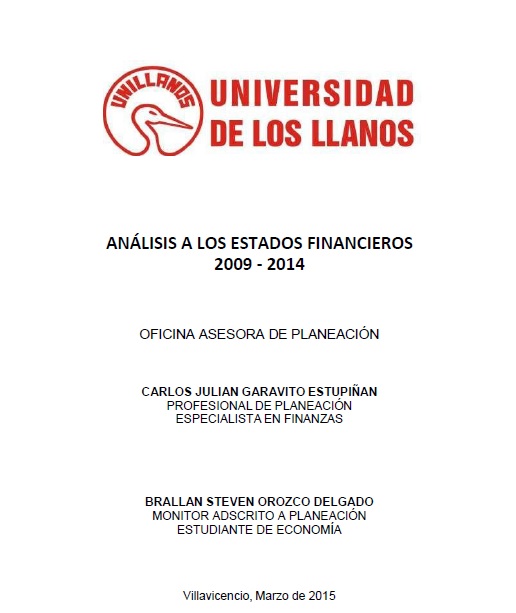 Análisis a los estados financieros 2009-2014